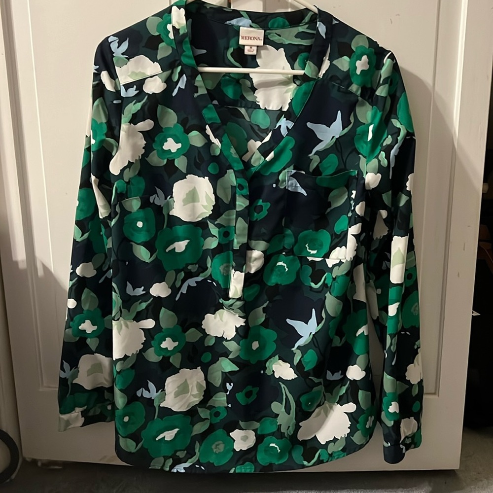 Merona floral blouse